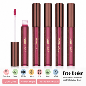 Rouge à lèvres liquide mat, fabrication en petites séries, marque privée, OEM ODM, formule sur mesure, <span class=keywords><strong>fournisseur</strong></span> <span class=keywords><strong>professionnel</strong></span> de <span class=keywords><strong>maquillage</strong></span> - Product Image 1