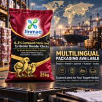 Minéraux et oligo-éléments de qualité alimentaire à 0,3 % avec enzymes et acides aminés pour poussins reproducteurs de chair - Marque Jinmao Favorise la Nutrition