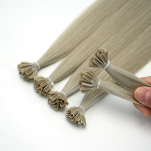 Extensioni per capelli all'ingrosso con punta piatta mini pre-incollata, a <span class=keywords><strong>K</strong></span>, a U, doppia trama, in capelli umani vergini grezzi russi Remy - Product Image 2