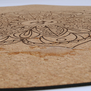 Alfombra de meditación redonda de corcho Ningbo Science de 1.5-5 mm, antideslizante, para yoga y oración, para uso en interiores. - Product Image 4