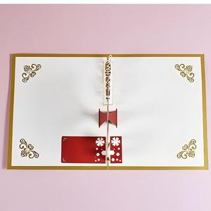 Carte cadeau en papier romantique personnalisée pour la Saint-Valentin, invitation <span class=keywords><strong>de</strong></span> <span class=keywords><strong>mariage</strong></span> rouge, carte <span class=keywords><strong>de</strong></span> vœux 3D pop-up pour anniversaire, couple sous un arbre en forme <span class=keywords><strong>de</strong></span> cœur - Product Image 5