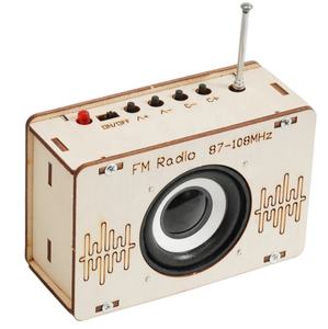 Kit d'expérimentation pratique pour enfants : Radio FM DIY en bois, petit récepteur de diffusion radio sans fil, jouet éducatif - Product Image 4