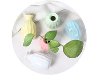 Petit vase en céramique moderne et épuré pour fleurs séchées, décoration de salon, table à manger, accessoires floraux pour la maison