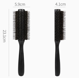 <span class=keywords><strong>Brosse</strong></span> à cheveux à séchage par soufflage en poils de sanglier naturel et de nylon <span class=keywords><strong>Brosse</strong></span> à cheveux ronde professionnelle semi-ronde en bois - Product Image 2
