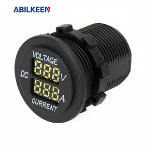 อาบิลคีน ดิวัล ดิจิตอล โวลต์มิเตอร์ 120V DC จอแสดงผล LED เครื่องวัดแรงดันไฟฟ้า เครื่องวัดกระแสไฟฟ้า เครื่องทดสอบแบตเตอรี่รถยนต์ - Product Image 1