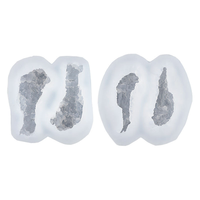 Moule en silicone écologique 3D pour cuisses et ailes de poulet frites, fait main pour la décoration de gâteaux en fondant, chocolat et mousse