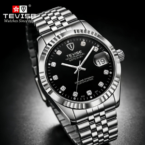 Fabricante de Relojes Personalizados TEVISE, Relojes Mecánicos Automáticos de Acero Inoxidable de Lujo a Prueba de Agua para Hombre - Product Image 2