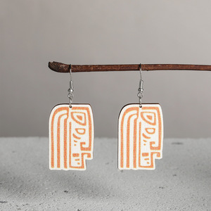 Pendientes de Botón Semimanufacturados, Ecológicos, con Imagen Maya, Venta Directa de Fábrica - Product Image 4