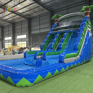 Tobogán Acuático Inflable de 22 pies con Doble Carril, Tobogán Seco Inflable, Tobogán Inflable <span class=keywords><strong>Gigante</strong></span>, Tobogán Inflable para Piscina - Product Image 4