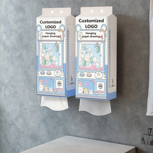 Xiamen sản xuất gói lớn khăn giấy treo tường gia dụng giá rẻ, làm từ bột giấy nguyên chất, dùng cho gia đình. - Product Image 1