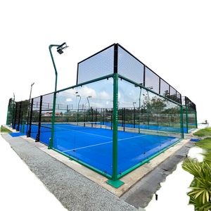 Terrain de padel panoramique extérieur NJPW BAY SIZE 10m x 6m, <span class=keywords><strong>prix</strong></span> usine, ensemble complet, fabricants de terrains de padel - Product Image 3