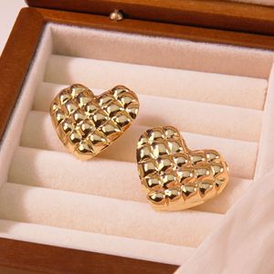 Pendientes de Acero Inoxidable 316L Retro EH155, Chapados en Oro de 18K, con Texturas Variadas, Hipoalergénicos, Resistentes al Deslustre, para Mujer - Product Image 6