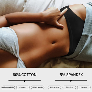 Culotte Sexy Taille Basse en Coton pour Femme | Grande Taille | Idéale pour le Sport | Lingerie et Sous-Vêtements sans Couture en Coton pour Femme - Product Image 5