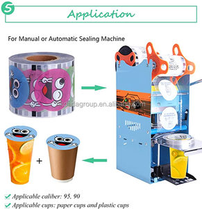 Gobelets à thé au lait Boba en PP de qualité alimentaire réutilisables épais transparents/mat avec logo personnalisé 12oz/16oz/24oz avec couvercle Diamètre 90mm - Product Image 6