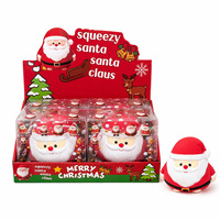 Jouets Squishy en Gros : Jouet Squishy Père Noël Doux à Presser Anti-Stress, Jouet Fidget de Noël pour Cadeau de Fêtes