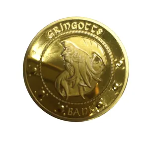Factory cheap custom logo gold silver metal souvenir coin