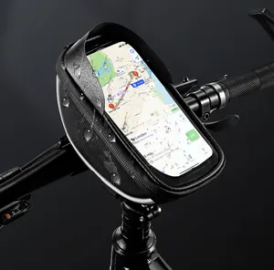 טלפון מגע מסך תיק מחזיק עמיד פאוץ חיצוני גדול קיבולת מגע מסך עמיד למים אופניים תיק אופני טלפון נייד בעל
