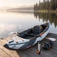 Bateau pneumatique gonflable personnalisé pour adultes, kayak, canoë, 1 à 3 personnes, avec coque en PVC, sièges, rames, pompe, kit de réparation, 3,1-4 m, lacs et rivières