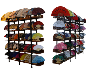 Promotion Exceptionnelle : Grands Éventails Pliants en Bambou Écologiques en PVC Sculpté, Style Amour, Idéaux pour les Festivals Rave et les Fêtes Estivales - Product Image 6