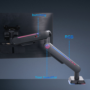 Brazo robótico 27 a 49 pulgadas de refrigeración telescópica de escritorio RGB soporte de monitor de computadora - Product Image 6