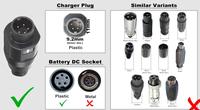 Chargeur 54,6V 2A 5 broches pour vélos électriques Fischer, batteries Phylion Joycube SF-06/Wall-ES 48V 2A
