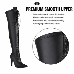 Nouvelles bottes longues de jazz pour femmes, bottes marron, chaussures de danse jazz, sandales à talons hauts, chaussures de danse, bottes au-dessus du genou - Product Image 2
