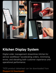 SUNMI Flex3 显示屏 Android 13 高清屏幕 NFC 读取器 定制餐厅在线点餐自助结账 POS - Product Image 3