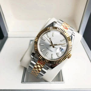 2836 다이아몬드 세팅 야광 스테인리스 스틸 남성용 기계식 시계 - Product Image 3