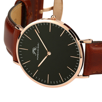 Montre simple et élégante pour homme, cadran 40 mm, modèle DW, acier inoxydable 316L, mouvement japonais GL20, PORSAMO BLEU WATCH U2750G