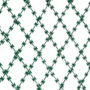Panneau de clôture en mailles barbelées pour rasoir en diamant soudé à face électrique hélicoïdale rétractable de l'OTAN bon marché