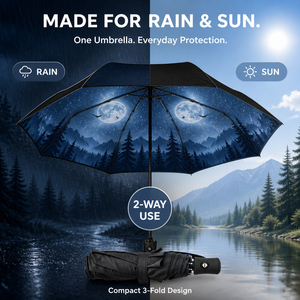 ร่มพับอัตโนมัติ 3 ตอน ร่มพกพา ลายพิมพ์ตามสั่ง ร่มกันฝนขนาดกะทัดรัด รับผลิต - Product Image 3