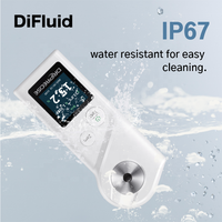 Refractómetro Digital Portátil DiFluid PU, Refractómetro Automático de Mano Serie PU para Medir Miel, Azúcar, Jugo y Café