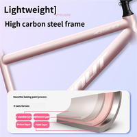 Bicyclette de montagne simple en acier au carbone de 26 pouces à la mode de haute qualité pour hommes et femmes