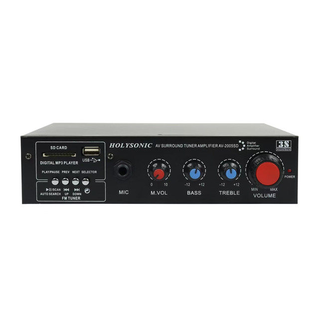 Jinhao KTV Home Theatre System Mics Input Speaker Mixer Professional Audio Stereo Power Amplifier Board 15W*2 Metal Effects