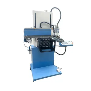 Macchina da stampa per scatole di plastica sottovuoto piana per macchina serigrafica semiautomatica a base piatta con pressa a chiave con sistema rotante