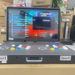 Consola de Juegos Arcade <span class=keywords><strong>Pandora</strong></span>, Portátil, Plegable, con Doble Joystick, Cableada, Metálica, en Inglés, 24 Pulgadas, 128G, Máquina Todo en Uno de Lucha - Product Image 4