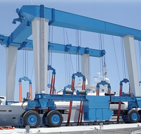 Équipement de chantier naval Marine Grue Bateau Ascenseur Yacht 80ton 100ton Marine Voyage Ascenseur Bateau À Eau Palan Grues De Levage Prix pour Bateau