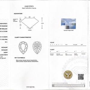 Diamante CVD Suelto Rosa Intenso, Corte Pera, 10.13ct VS1, Color Fantasía, Cultivado en Laboratorio, Certificado IGI, Venta al Por Mayor - Product Image 6