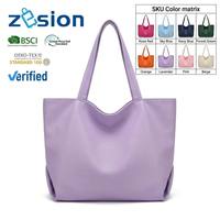 Sac fourre-tout réutilisable en polyester écologique, sac en nylon recyclé avec logo personnalisé, sac en jute, cadeau d'entreprise pour salon professionnel, vente en gros OEM