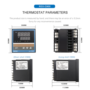REX-C900 Hiển Thị Kỹ Thuật Số Thông Minh Tự Động Điều Chỉnh Nhiệt <span class=keywords><strong>PID</strong></span> Điều Khiển Nhiệt Độ Lò Nhiệt - Product Image 2