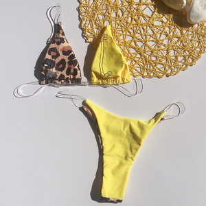 <span class=keywords><strong>Micro</strong></span> Mini <span class=keywords><strong>Bikini</strong></span> de 2 Piezas, Traje de Baño de Mujer con Estampado de Leopardo, Tiras Transparentes, Traje de Baño Brasileño, <span class=keywords><strong>Bikini</strong></span> de Diseñador 2024 - Product Image 5