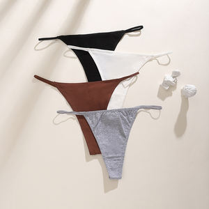 Vente en Gros de Strings <span class=keywords><strong>Tanga</strong></span> Dos en T G-string en Coton pour Femme, Tailles S M L XL, Dos Sexy avec Design à Ceinture Fine - Product Image 3