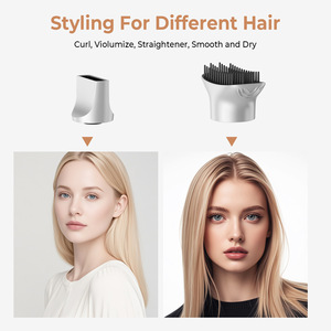 Secador de Pelo Profesional de Mano con <span class=keywords><strong>Iones</strong></span> <span class=keywords><strong>Negativos</strong></span>, Motor sin Escobillas Bldc Avanzado de 110000 RPM con Función Iónica - Product Image 2