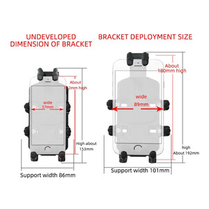 Phone Grip Quick Release Mirror Mount Motorcycle Bike E-bike Phone Charger Holder Soporte <strong>De</strong> Celular Para Moto Usb - Product Image 2