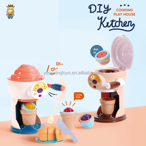 Ensemble de jouets pour machine à crème glacée électrique, cuisine d'imitation pour enfants avec lumière et son, fonctionne avec 2 piles AA, machine à dessert - Product Image 3
