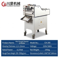 Laminoir et Façonneuse à Pâte Commerciale pour Baguettes et Toasts – Machine à Façonner la Pâte pour Petites Boulangeries – Façonneuse à Pain Français
