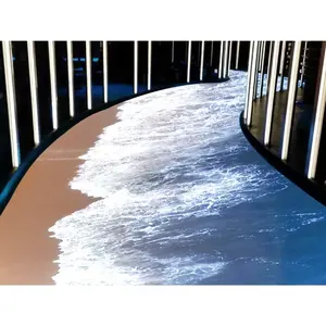 Водная рыба интерактивный гигантский светодиодный напольный полноцветный видео дисплей 500X500 светодиодный напольный экран
