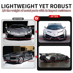 ชุดแต่งตัวถังคาร์บอนไฟเบอร์+ไฟเบอร์กลาส แบบ Vene Style สำหรับ Lamborghini Aventador LP700 กันชนหน้า-หลัง บังโคลน สเกิร์ตข้าง ฝากระโปรงหน้า - Product Image 2