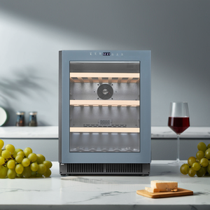 <span class=keywords><strong>Enfriador</strong></span> <span class=keywords><strong>de</strong></span> <span class=keywords><strong>vino</strong></span> eléctrico creativo <span class=keywords><strong>de</strong></span> mármol gris con ventilador <span class=keywords><strong>de</strong></span> refrigeración Control <span class=keywords><strong>de</strong></span> temperatura electrónico negro natural para el hogar 70-220 - Product Image 2