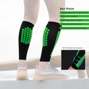 Manchon de <span class=keywords><strong>compression</strong></span> pour <span class=keywords><strong>mollet</strong></span> avec logo personnalisé, respirant, pour le fitness et la <span class=keywords><strong>course</strong></span> à <span class=keywords><strong>pied</strong></span> - Product Image 1